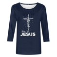 thumbnail image 5 of Daisyyozoid T-Shirt de Pâques Joyeuses pour Femme Col Rond Haut à Manches Longues Haut à Manches Longues Col Rond T-Shirt, 5 of 5