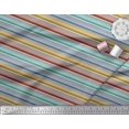thumbnail image 2 of Soimoi Poly Georgette Fabric Horizontal Stripe Print Fabric by Yard 52 Inch Wide, 2 of 5