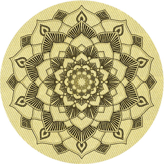 Ahgly Company Tapis d'Intérieur Lavable en Machine Carré Transitionnel Récolte Or, 3 Pieds Carré