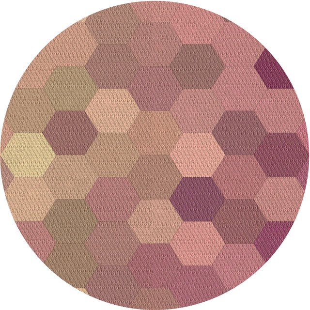 Ahgly Company Tapis d'Intérieur Rond Lavable en Machine Rouge Cerise Transitionnel, 3 Pieds Rond