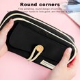 thumbnail image 4 of TACILIP Storage & Organization, Student Large Capaci Stationery Bag Button Three Layer Of Canvas High Appearance Succinct Storage Pen Bag, Home Decor, 4 of 7