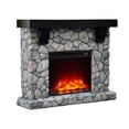 thumbnail image 2 of LIVILAND 44 in. Freestanding Electric Fireplace in Cool Gray Stone, 2 of 8