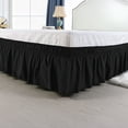 thumbnail image 2 of Unique Bargains Polyester Bed Skirt Elastic Wrap Around Dust Ruffle 15' Drop, 2 of 10