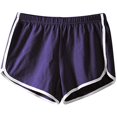 thumbnail image 3 of 2 Pièces Femmes Shorts de Sport Shorts Rétro Yoga Actif Shorts Pantalons avec des Bords Colorés, 3 of 6
