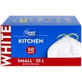 thumbnail image 1 of Great Value Small Kitchen Garbage Bags, 25L , 50bags, 1 of 4
