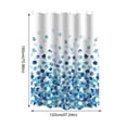 thumbnail image 3 of TIELUTT Fabric Clear Shower Curtain Liner Heavy Duty 96 Washable Shower Curtain Liner with Pockets Heavy Shower Curtain with Suction Cups Striped Shower Curtain Set Extra Wide Shower Curtain Liner, 3 of 3