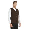 thumbnail image 4 of TOPTIE Adult Volunteer Work Vest Event Supermarket Apron Vests - Coffee, 4 of 8