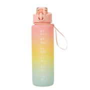 Water Bottle with Straw Sports Water Cup Large-Capacity Student Water Bottle Fitness Cup Straw Kettle Outdoor 1L Super Large Space Cup Large Water Bottle