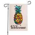 thumbnail image 4 of Flower Series Motif Drapeau de Jardin en Lin Double Face, 4 of 7