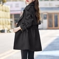 thumbnail image 3 of MeetoTime Womens Trendy Dress Coat Double Breasted Slim Work Office Long Jackets with Pockets M-3XL, 3 of 3