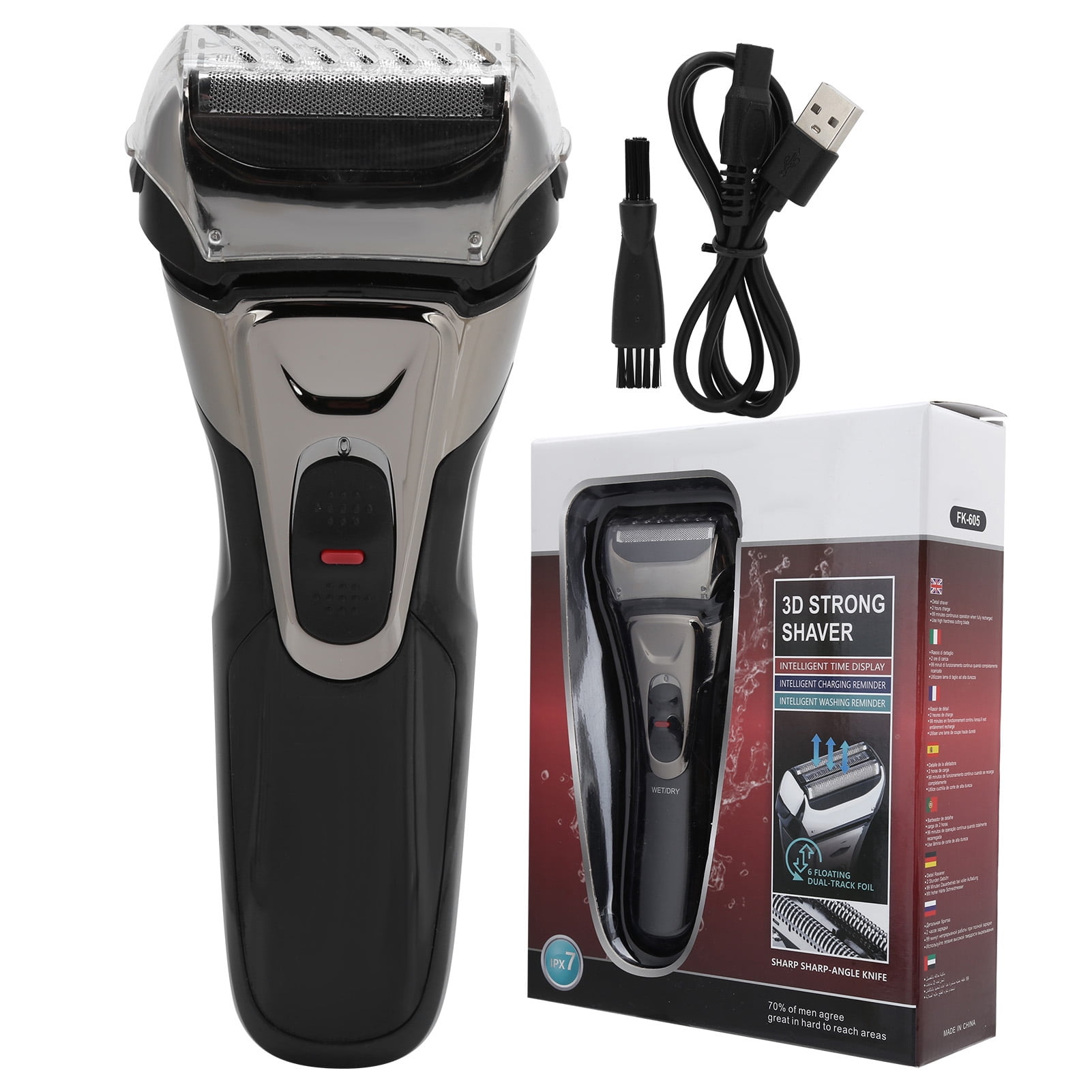 Khall Electric ,Professional USB Charging Men Waterproof Electric Shaver Portable Beard Trimmer,Electric Shaver