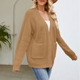 thumbnail image 4 of CEHVOM Cardigan en Tricot Ample Mi-Long pour Femmes en Liquidation, 4 of 6
