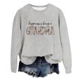 thumbnail image 3 of GZWYHT Grande Vente! Chandails à Capuchon pour Femmes, Chandails à Capuchon Graphiques, Chandail en Molleton pour Grand-Mère Automne Col Rond Chandails en Molleton Sans Capuche Bonheur C'est d'Tre Grand-Mère, Tenues d'Automne, Vêtements d'Automne Gris P, 3 of 3