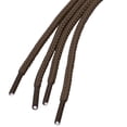 thumbnail image 3 of INSPIRE CHIC Unisex Thick Solid Color Round Shoelaces for Leather Boots Coffee Color 100 cm/39.5", 3 of 4