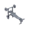 thumbnail image 2 of HILABEE 1/20 Exercise Equipment Model Gym Equipment Model Diorama Model Train Layout Bench barbell rack, 2 of 9
