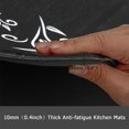 thumbnail image 3 of MeyJey Kitchen Rug Set of 2, Anti Fatigue Kitchen Mat 2 Pieces, Non Skid Waterproof Cushioned Floor Mat and Runner Rug, 17"x28"x0.4"+17"x48"x0.4", Black, 3 of 6
