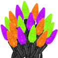thumbnail image 1 of Novelty Lights 24FT 70 LED C6 Halloween String Lights, Purple, Orange, Lime, 1 of 6