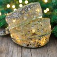 thumbnail image 2 of SNNROO Christmas Gilding Double Ribbon LED String Lights - 4 Meters  40pcs LED Beads - Indoor & Outdoor Decoration - Perfect Gift for Christmas, 2 of 7
