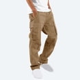 thumbnail image 1 of cllios Cargo Pantalon pour Hommes Coupe Décontractée Pantalon de Travail Pantalon Militaire d'Extérieur Pantalon de Course Jambe Droite Pantalon Cargo Multi-Poches, 1 of 9