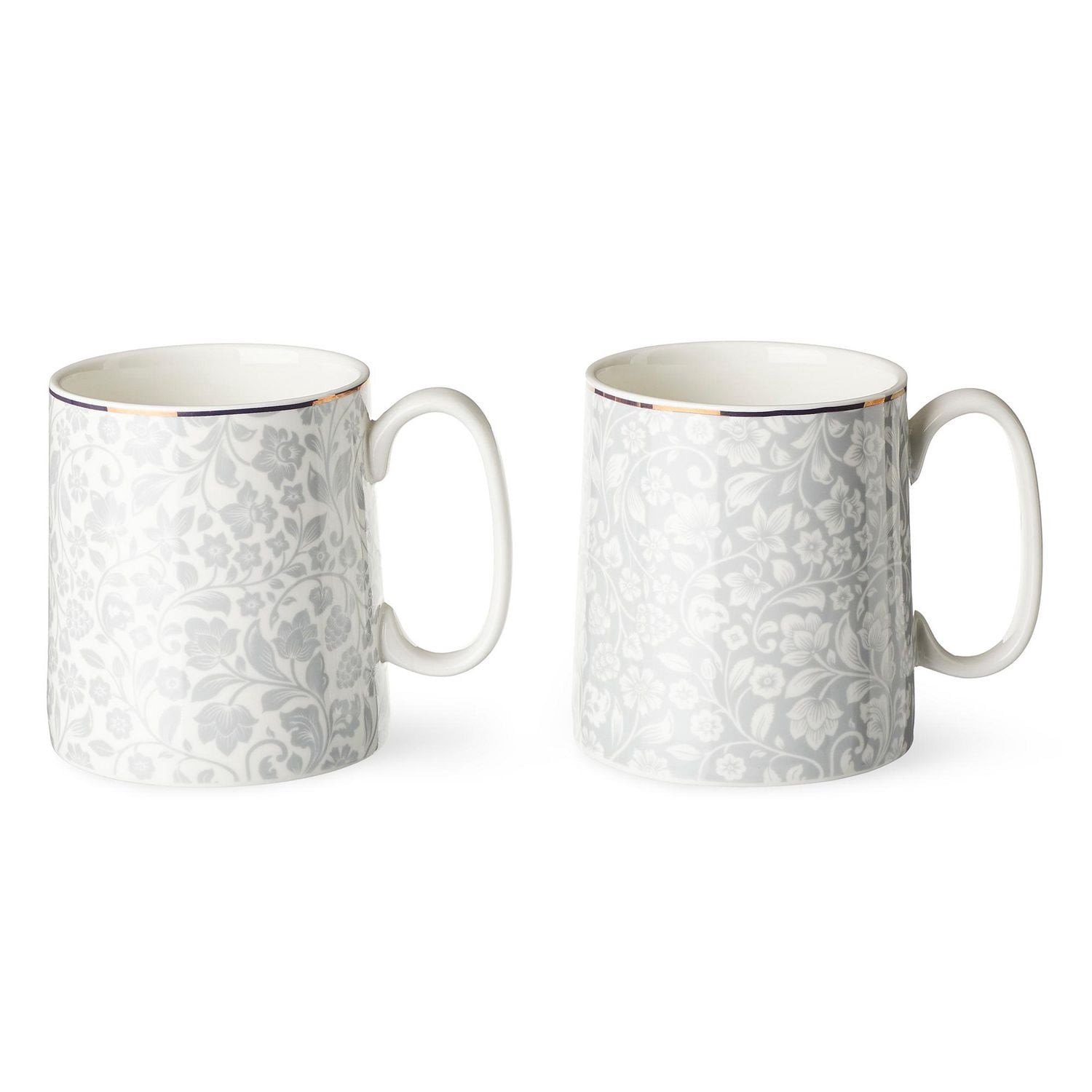 FRAÎCHE Spring Floral Mugs, 2 pack