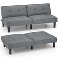 thumbnail image 1 of Costway Convertible Folding Futon Sofa Bed with 6-Position Adjustable Backrest  Cushion, 1 of 10