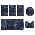 thumbnail image 2 of EGNMCR Area Rug, Rugs for Bedroom, New Mixed Color Bath Mats 6 Set Whole Room 6 Pcs Toilet Mats Universal Soft Comfort Water Absorption Non Slip Thick Machine Washable Easy To Dry Dark Carpets Suits, 2 of 7