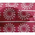 thumbnail image 4 of oneOone Viscose Chiffon Fabric Stripe & Mandala Block Printed Fabric 1 Yard 42 Inch Wide, 4 of 4