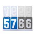 thumbnail image 4 of TOPTIE 4-Digital Portable Score Keeper PVC Flip Scoreboard for College Softball Game (Grey VS Red Card), 4 of 6