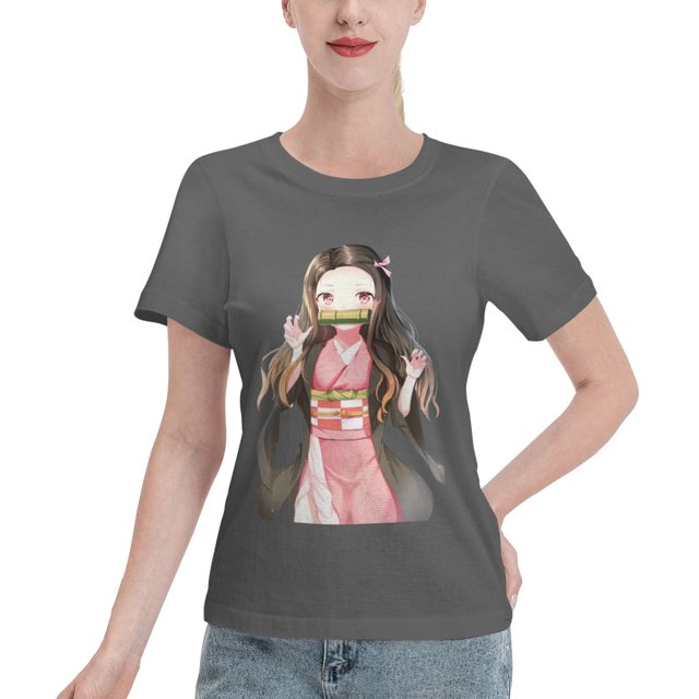 Women's Basic Short Sleeve T-Shirt Demon Slayer Blade Nidouzi