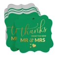 thumbnail image 3 of Inkdotpot Real Gold Foil Bracket Shape Paper Hang Tags Thanks From The New Wedding Favor Tags Pack Of 100, 3 of 7