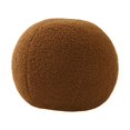 thumbnail image 2 of GUOOL , Coussin Rond, Coussin de Siège, Cadeau Mignon pour Chambre, Canapé, Décoration Intérieure, Marron, 2 of 9