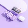 thumbnail image 2 of pitrice Trousse de Mini Banque d'Alimentation Transparente Portable à Recharge Rapide pour 21700 Trousse de Bricolage Étui de Banque d'Alimentation 10000mAh violet, 2 of 6