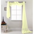 thumbnail image 2 of RT Designers Collection Celine Transparente 54 x 216 Po. Foulard-Rideau Transparente, Miel, 2 of 6