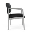 thumbnail image 4 of Lenox Steel Reception Oversize Guest Chair / Silver Steel / Dark Gray / Black, 4 of 5