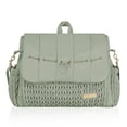 thumbnail image 1 of Hannah & Sophia Belle Convertible Diaper Backpack & Messenger Bag, Sage Green, 1 of 10
