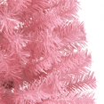 thumbnail image 5 of vidaXL Artificial Half Christmas Tree with Stand Pink 210 cm PVC, 5 of 5