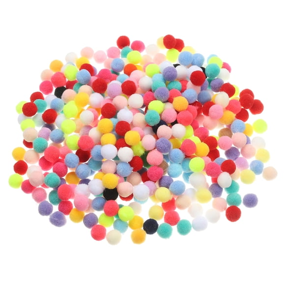 Uxcell Pompons, Petites Pompons Boules Duveteuses Pompons d'Artisanat pour Bricolages Arts Bricolage Décorations Multicolore