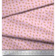 thumbnail image 2 of Soimoi Poly Georgette Fabric French Horn Musical Instrument Fabric Prints by Yard 42 Inch Wide, 2 of 3