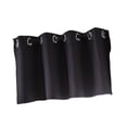 thumbnail image 3 of serony Solid Colored Short Valance Curtains Kitchen Shade Curtain Window Tiers Window Curtain Shade Curtain Window Treatment Black S, 3 of 8