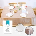 thumbnail image 2 of Yhmxh Disposable Tablecloths Plastic, Square Round Table Thickened White Film Transparent Tablecloths 10 Sets, Suitable For Restaurants, Outdoor, Parties Kitchen Essentials Home and Kitchen, 2 of 6