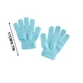 thumbnail image 3 of Meitianfacai Winter Warm Solid Color Knitted Kids Gloves Split Finger Gloves, 3 of 9