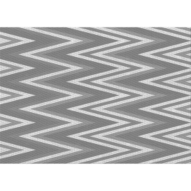Ahgly Company Machine Washable Indoor Rectangle Transitional Platinum Gray Area Rugs, 7' x 10'
