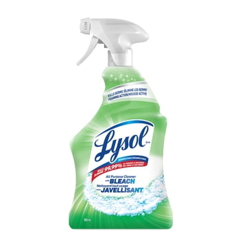 Lysol® All Purpose Cleaner Trigger Spray with Bleach, Grease Fighting Multi Surface Cleaner, Removes Soap Scum, Disinfectant Cleaning with Foaming Action, Fresh Scent, 950 mL