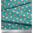 thumbnail image 2 of Soimoi Satin Silk Fabric Triangle & Cow Cartoon Print Fabric by The Yard 42 Inch Wide, 2 of 3