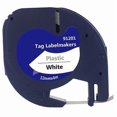 thumbnail image 2 of 5-Pack Label Maker Tape for DYMO LetraTag Refill Plastic 91331, Compatible Label Tape Black on White, 2 of 5