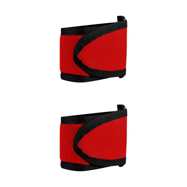 ZheElen Compact Golf Rangefinder Strap Magnetic Range Device Bar Rail Red No Hole 31x7cm 2Set