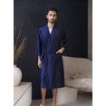 thumbnail image 2 of Men's Breathable Cool Feeling Bathrobe And Clubwear For Spring/Summer, 3/4 Sleeves, 2 of 4