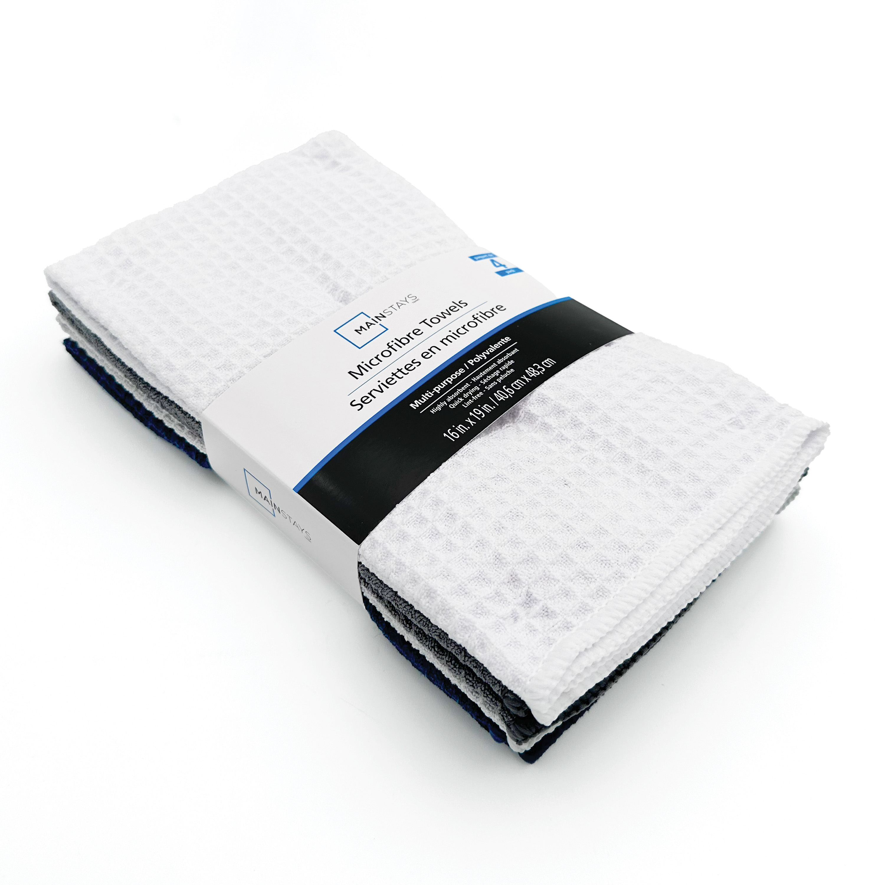 Serviettes Utilitaires en Microfibre Mainstays