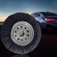thumbnail image 1 of Housse de Pneu de Voiture Réglable Protection Solaire Universelle pour Roues de Rechange 80cm/31 Pouces Tissu Oxford Imperméable avec Cordon Élastique pour Bateaux Remorques Camping-Cars Jeeps Camions Bleu Rouge Gris, 1 of 6
