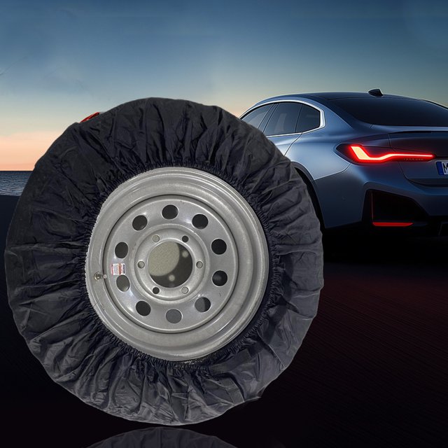 Housse de Pneu de Voiture Réglable Protection Solaire Universelle pour Roues de Rechange 80cm/31 Pouces Tissu Oxford Imperméable avec Cordon Élastique pour Bateaux Remorques Camping-Cars Jeeps Camions Bleu Rouge Gris